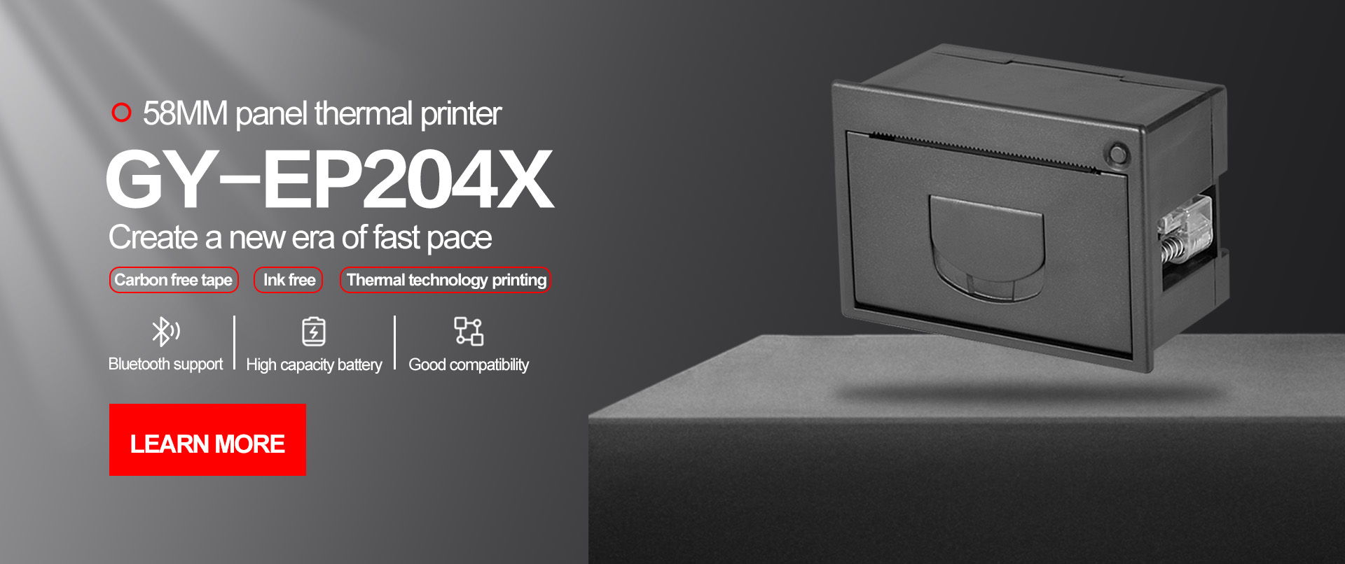 Lightweight thermal printer