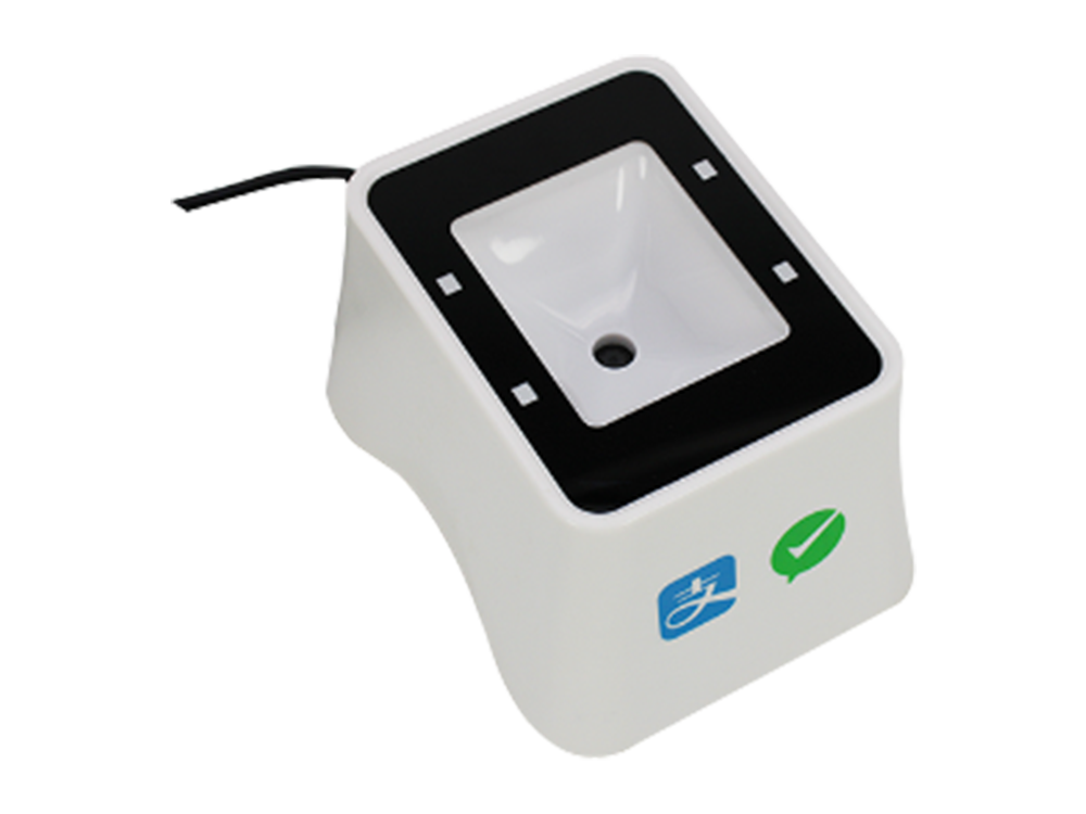 Platform style QR code/barcode cashier payment scanning box